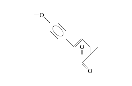 2-(4-Methoxy-phenyl)-5-methyl-bicyclo(3.2.1)oct-2-ene-6,8-dione