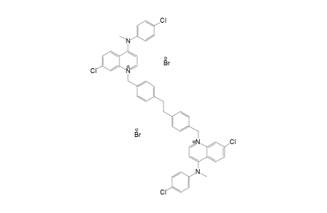 [7-chloro-1-[4-[2-[4-[[7-chloro-4-[(4-chlorophenyl)-methyl-amino]quinolin-1-ium-1-yl]methyl]phenyl]ethyl]benzyl]quinolin-1-ium-4-yl]-(4-chlorophenyl)-methyl-amine dibromide