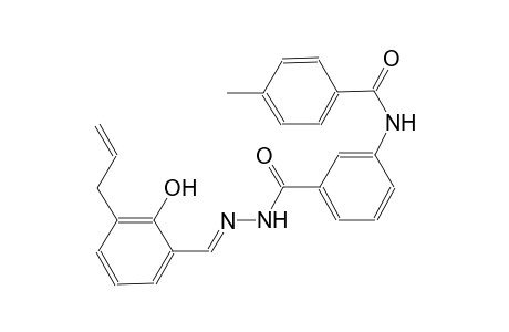 benzoic acid, 3-[(4-methylbenzoyl)amino]-, 2-[(E)-[2-hydroxy-3-(2-propenyl)phenyl]methylidene]hydrazide