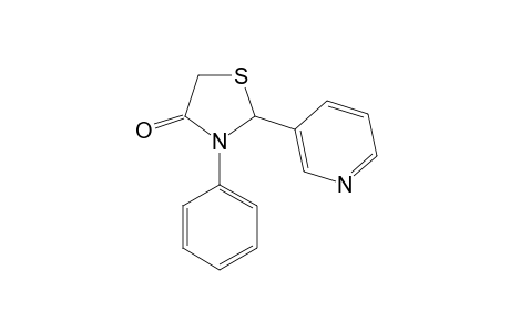 3-phenyl-2-(3-pyridyl)-4-thiazolidinone