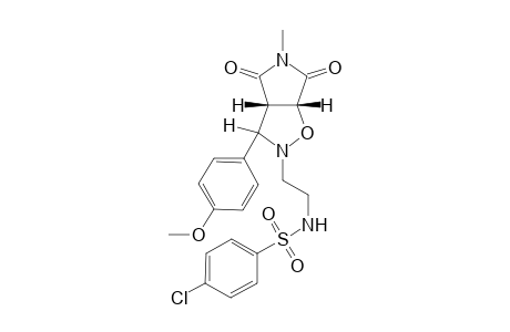 N-[2-[(3aS,6aR)-3-(4-methoxyphenyl)-5-methyl-4,6-bis(oxidanylidene)-3a,6a-dihydro-3H-pyrrolo[3,4-d][1,2]oxazol-2-yl]ethyl]-4-chloranyl-benzenesulfonamide