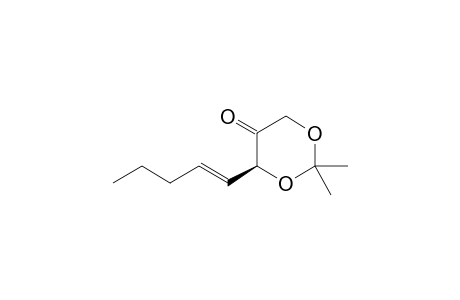 (S)-2-(Pent-1-enyl)-4,4-dimethyl-3,5-dioxacyclohexanone
