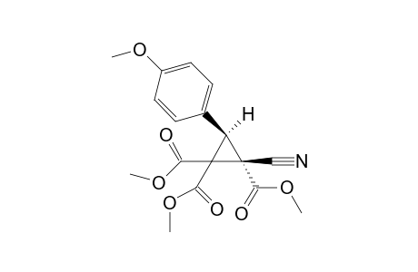 (E)-Trimethyl 2-cyanocyclopropane-3-(4-methoxyphenyl)-1,1,2-tricarboxylate