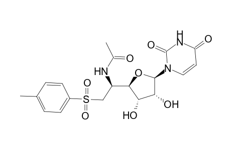 1-[5-N-Acetyl-5-Amino-5,6-dideoxy-6-(p-toluenesulfonyl)-.beta.-D-allofuranosyl]uracil