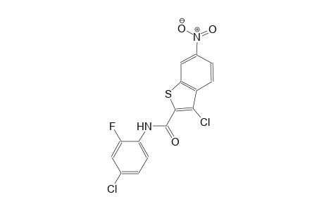 3-chloro-N-(4-chloro-2-fluorophenyl)-6-nitro-1-benzothiophene-2-carboxamide