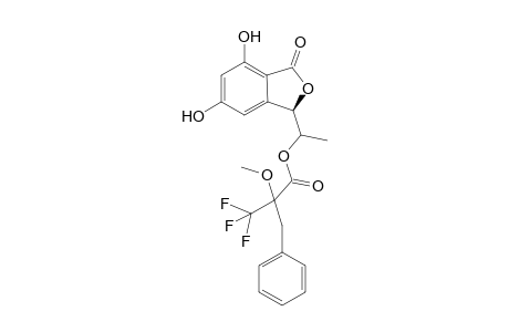 1-[(6',8'-Dihydroxy-1'-oxo-7'-methyl-1',3'-dihydrobenzoisofuran-3' (R / S)-yl)ethyl][.alpha.-Methoxy-.alpha.-(trifluoromethyl)phenyl]acetate