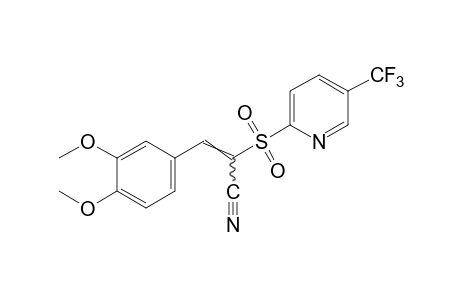 3,4-dimethoxy-alpha-{[5-(trifluoromethyl)-2-pyridyl]sulfonyl}cinnamonitrile