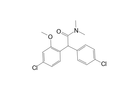 2-(4-Chloro-2-methoxyphenyl)-2-(4-chlorophenyl)-N,N-dimethylacetamide