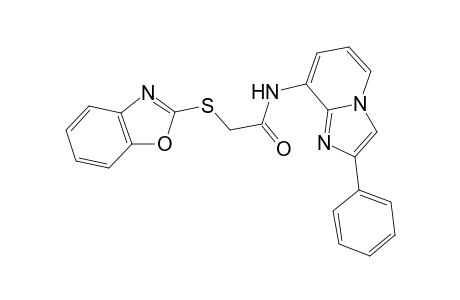 2-(1,3-Benzoxazol-2-ylsulfanyl)-N-(2-phenylimidazo[1,2-a]pyridin-8-yl)acetamide