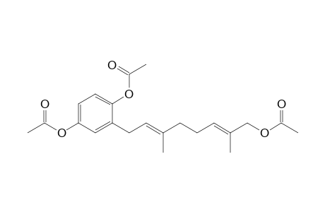 1,4-Benzenediol, 2-[8-(acetyloxy)-3,7-dimethyl-2,6-octadienyl]-, diacetate