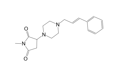 1-methyl-3-{4-[(2E)-3-phenyl-2-propenyl]-1-piperazinyl}-2,5-pyrrolidinedione