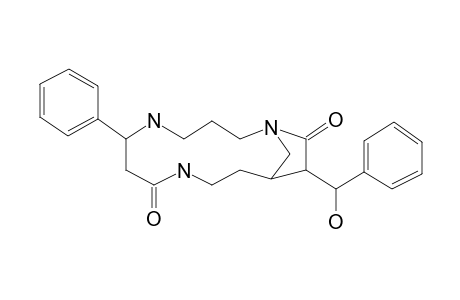 13-(.alpha.-Hydroxybenzyl)-7-phenyl-1,6,10-triazabicyclo[10.2.1]pentadecan-9,14-dione