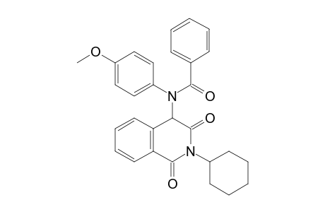 N-(2-Cyclohexyl-1,3-dioxo-1,2,3,4-tetrahydro isoquinolin-4-yl)-N-(4-methoxyphenyl)benzamide