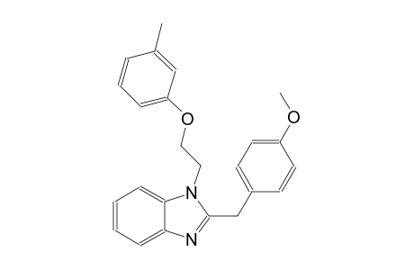 1H-benzimidazole, 2-[(4-methoxyphenyl)methyl]-1-[2-(3-methylphenoxy)ethyl]-