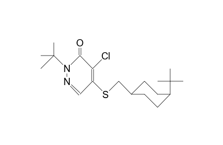 3(2H)-Pyridazinone, 4-chloro-2-(1,1-dimethylethyl)-5-[[[4-(1,1-dimethylethyl)cyclohexyl]methyl]thio]-, cis-