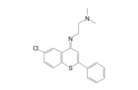 N,N-Dimethyl-N'-[6-chloro-2-phenyl-4H-1-benzothiopyran-4-ylidene]-1,2-ethanediamine