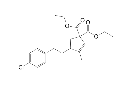 Diethyl 3-Methyl-4-(4-chlorophenethyl)cyclopent-2-ene-1,1-dicarboxylate