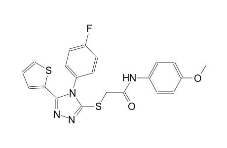 2-{[4-(4-fluorophenyl)-5-(2-thienyl)-4H-1,2,4-triazol-3-yl]sulfanyl}-N-(4-methoxyphenyl)acetamide