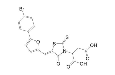 butanedioic acid, 2-[(5Z)-5-[[5-(4-bromophenyl)-2-furanyl]methylene]-4-oxo-2-thioxothiazolidinyl]-