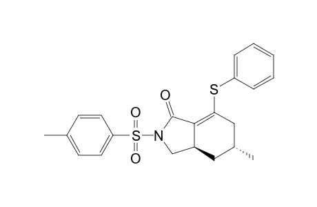 (3aR*,5R*)-5-Methyl-7-(phenylthio)-2-tosyl-2,3,3a,4,5,6-hexahydro-1H-isoindol-1-one