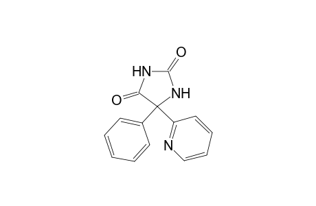 1H-Imidazole-2,4(3H,5H)-dione, 5-phenyl-5-(2-pyridinyl)-