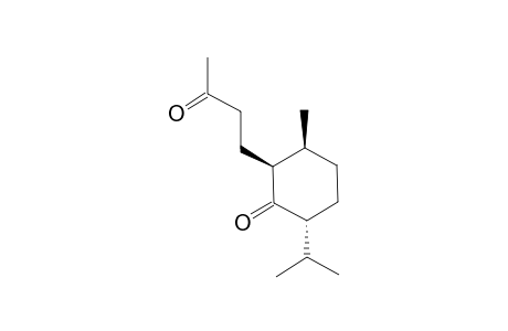 (2S,3S,6R)-3-methyl-2-(3-oxidanylidenebutyl)-6-propan-2-yl-cyclohexan-1-one