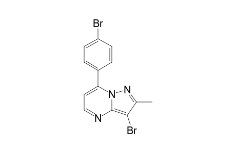 3-BROMO-7-(4-BROMOPHENYL)-2-METHYLPYRAZOLO-[1,5-A]-PYRIMIDINE