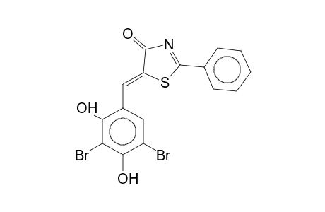 5-(3,5-Dibromo-2,4-dihydroxybenzylidene)-2-phenyl-2-thiazolin-4-one