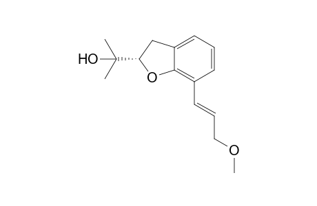 2(S)-(1'-Hydroxy-1'-methylethyl)-7-(3"-methoxyprop-1"-enyl)-2,3-dihydrobenzofuran