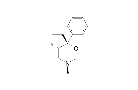 3,5-DIMETHYL-6-ETHYL-6-PHENYLTETRAHYDRO-1,3-OXAZINE