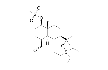 (1.alpha.,4.alpha.,4a.alpha.,7.beta.,8a.beta.)-(+-)-Decahydro-7-[1-[(triethylsilyl)oxy]-1-methylethyl]-4a-methyl-4-[(methylsulfonyl)oxy]-1-naphthalenecarboxldehyde