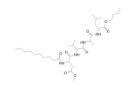 L-Leucine, N-[N-[N-[N-(1-oxodecyl)-L-.alpha.-aspartyl]-L-valyl]-L-alanyl]-, 1-butyl 4-methyl ester