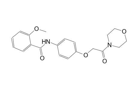 2-methoxy-N-{4-[2-(4-morpholinyl)-2-oxoethoxy]phenyl}benzamide