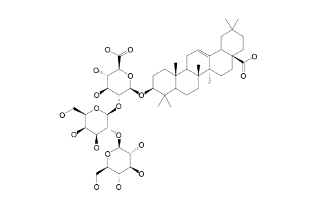 SANDROSAPONIN-X;3-BETA-O-BETA-D-GLUCOPYRANOSYL-(1->2)-BETA-D-GALACTOPYRANOSYL-(1->2)-BETA-D-GLUCOPYRANOSYL-OLEANOLIC-ACID