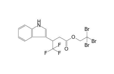 2,2,2-tribromoethyl 4,4,4-trifluoro-3-(1H-indol-3-yl)butanoate