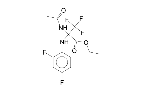 Ethyl 2-(acetylamino)-2-(2,4-difluoroanilino)-3,3,3-trifluoropropanoate