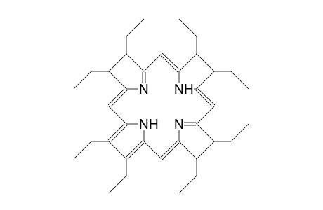 C,C,C,T,C-2,3,7,8,12,13,17,18-Octaethyl-2,3,7,8,12,13-hexahydro-porphyrin