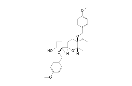 (S)-4-[(2R,5R,6S)-5-Ethyl-5-(4-methoxybenzyloxy)-6-methyltetrapyran-2-yl]-4-(4-methoxybenzyloxy)pentan-1-ol