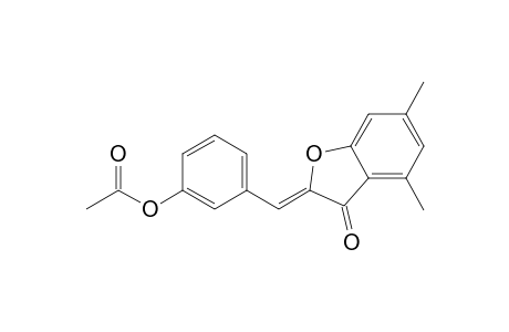 3(2H)-Benzofuranone, 2-[[3-(acetyloxy)phenyl]methylene]-4,6-dimethyl-