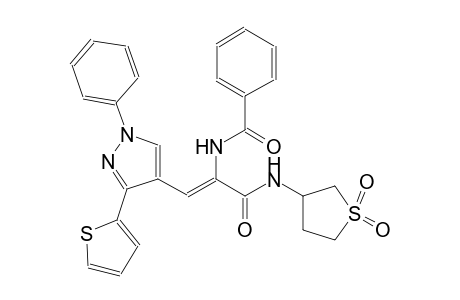 N-{(Z)-1-{[(1,1-dioxidotetrahydro-3-thienyl)amino]carbonyl}-2-[1-phenyl-3-(2-thienyl)-1H-pyrazol-4-yl]ethenyl}benzamide