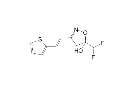 5-(difluoromethyl)-3-[(E)-2-(2-thienyl)ethenyl]-4,5-dihydro-5-isoxazolol