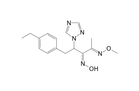 2,3-Pentanedione, 5-(4-ethylphenyl)-4-(1H-1,2,4-triazol-1-yl)-, 2-(O-methyloxime) 3-oxime