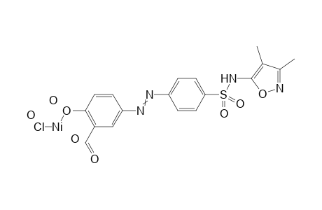 chloro[4-(2-{4-[(3,4-dimethyl-1,2-oxazol-5-yl)sulfamoyl]phenyl}diazen-1-yl)-2-formylphenoxy]nickel trihydrate