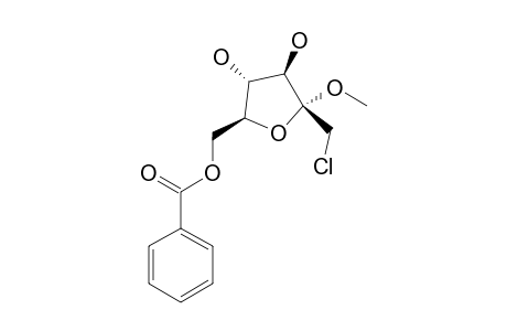 METHYL-6-O-BENZOYL-1-CHLORO-1-DEOXY-ALPHA-D-FRUCTOFURANOSIDE