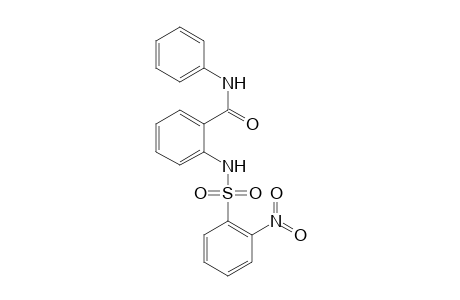 2-([(2-Nitrophenyl)sulfonyl]amino)-N-phenylbenzamide