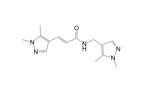 (2E)-3-(1,5-dimethyl-1H-pyrazol-4-yl)-N-[(1,5-dimethyl-1H-pyrazol-4-yl)methyl]-2-propenamide
