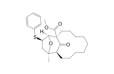 (1R*,11S*,12R*,14R*,15R*)-1-(Methoxycarbonyl)-12-methyl]-14-(phenylthio)-17-oxatricyclo[9.4.1.1(12,15)]heptadecan-16-one