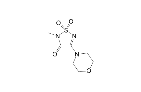 2-Methyl-3-oxo-4-morpholino-1,2,5-thiadiazoline 1,1-dioxide