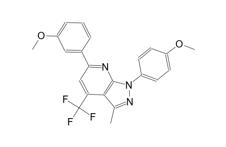1H-pyrazolo[3,4-b]pyridine, 6-(3-methoxyphenyl)-1-(4-methoxyphenyl)-3-methyl-4-(trifluoromethyl)-