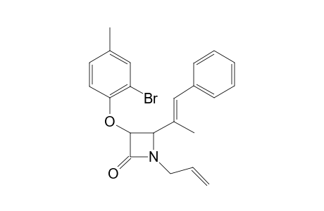 1-Allyl-3-(2'-bromo-4'-methylphenoxy0-4-(1'-methyl-2'-phenylvinyl)-azetidin-2-one